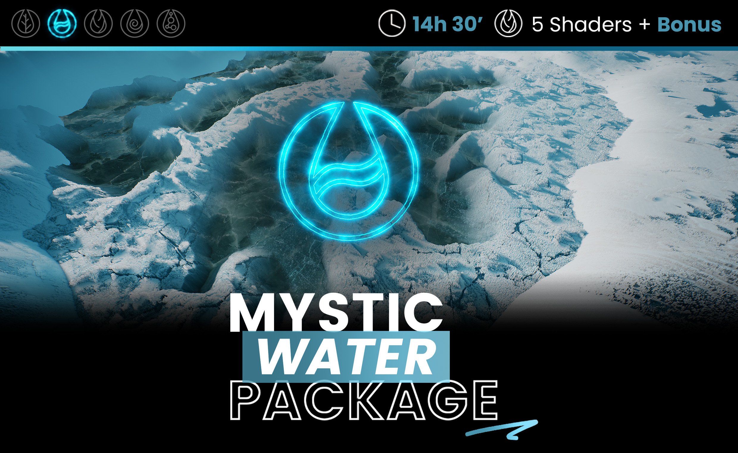 MYSTIC WATER PACKAGE · Curso Creación de Materiales AAA para Videojuegos en Unreal 4 y 5