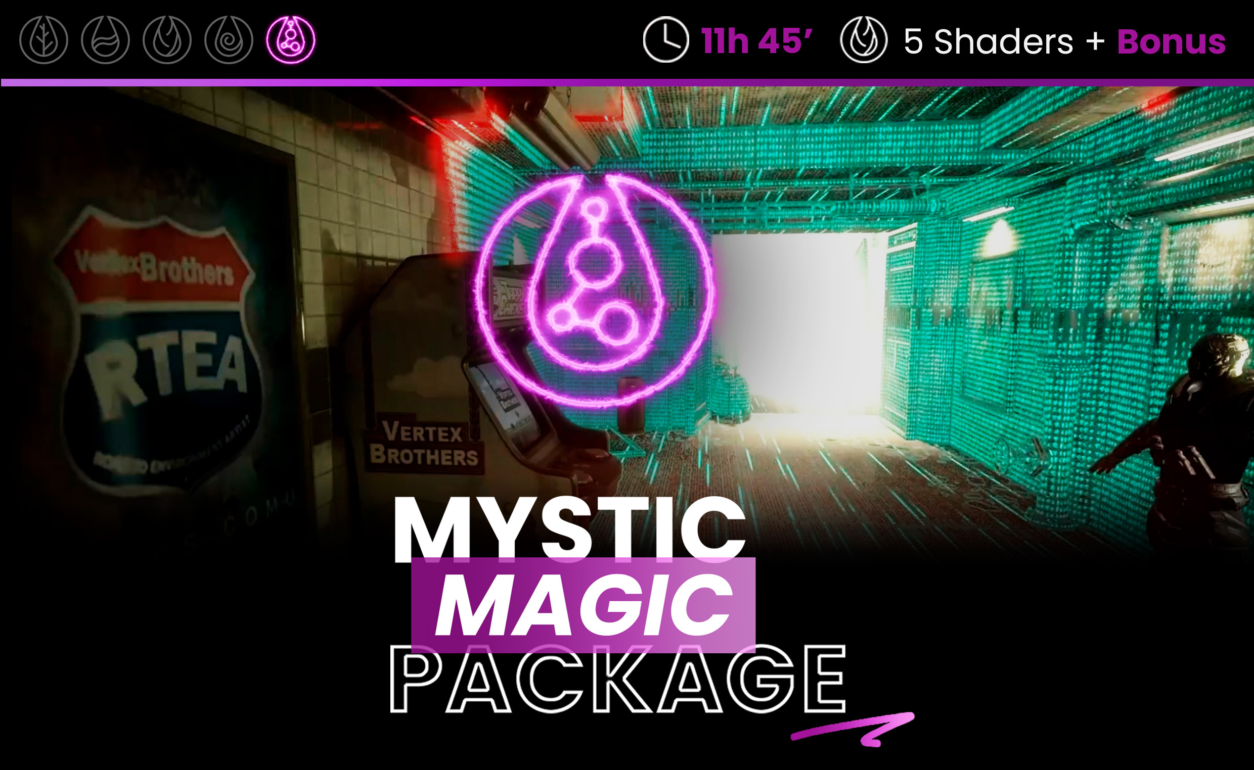 MYSTIC MAGIC PACKAGE · Curso Creación de Materiales AAA para Videojuegos en Unreal 4 y 5